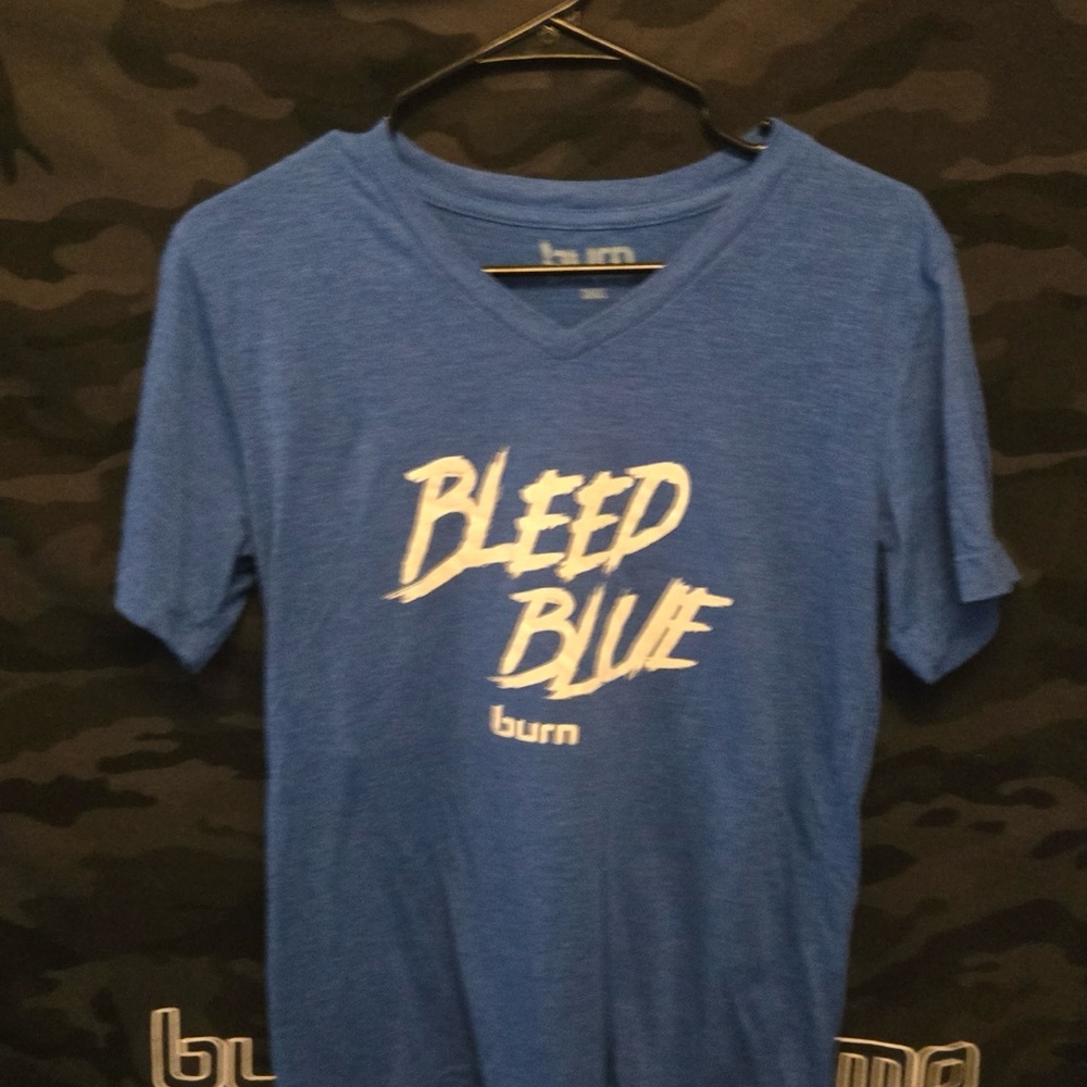 Blue V-Neck Shirt